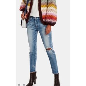 Moussy Vintage-Helendale Distressed Skinny Jeans